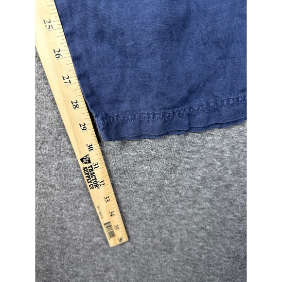Tommy Bahama Linen Relaxed Fit Drawstring Waist Pants Womens Size XS Blue Cruise - Picture 7 of 13